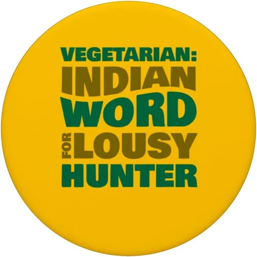 Miniatura 3 de India - Vegetarian Indian Word for lousy hunter PopSockets Swappable PopGrip