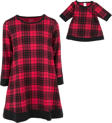 Miniatura 44 de Leveret - Conjunto de vestidos a juego para niña y para muñeca, 100% algodón, gran variedad de estilos, (tallas de 2 a 14 años)