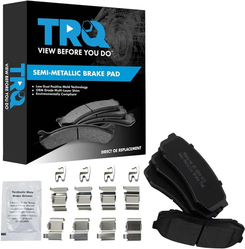 Miniatura 50 de TRQ Pastillas de freno delanteras semi metálicas compatibles con Ford Expedition 2018-2021 F-150 2018-2020 Lincoln Navigator 2018-2022