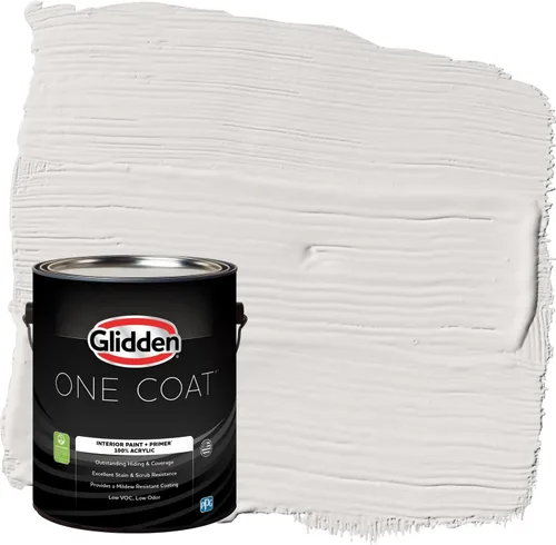 Miniatura 38 de Glidden Pintura Interior + Imprimación: Gris/Plata Antigua, Una Capa, Satinado, 1 Galón