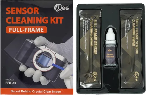 Miniatura 9 de UES Kit de limpieza de sensor de cámara de fotograma completo FFR24: hisopos de limpieza de sensores de 0.551 x 0.945 in y solución líquida