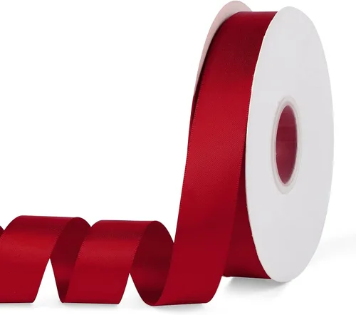 Miniatura 42 de YBLANDEG Cinta de satén de color sólido verde manzana de 1-1/2 pulgadas x 50 yardas, cinta de tela de poliéster de doble cara para envolver regalos