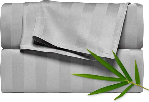 Miniatura 6 de Pure Bamboo Sábanas California King, Juego de Sábanas de Cama de Viscosa 100% Orgánica Genuina Derivada de Bambú, Suave y Refrescante, Doble Abedul