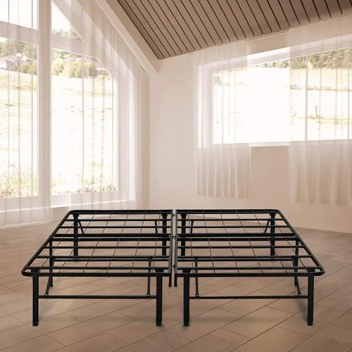 Miniatura 8 de Boyd Sleep Accesorio de marco de cama con plataforma elevada: soportes de cabecero/estribo, negro, juego de 2, talla única (BBSMBRACK)