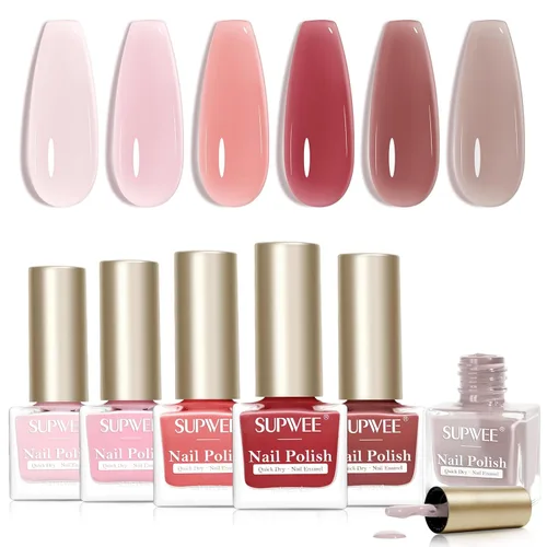 Miniatura 12 de Juego de esmaltes de uñas de secado rápido, esmalte de uñas regular sin gel de secado rápido, esmalte de uñas de uñas de secado rápido, salón