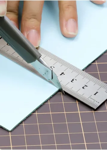 Miniatura 3 de WUTA Tapete de costura autorreparable, tapete de corte de PVC antideslizante de doble cara, tabla de cortar A4 para coser, manualidades, acolchado