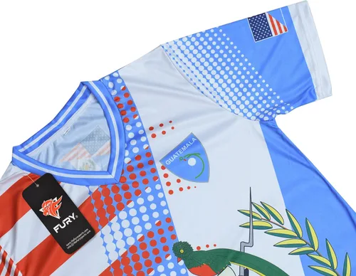 Miniatura 7 de Fury Camiseta de fútbol con la bandera de Guatemala y Estados Unidos - Camiseta Guatemala - Camiseta Guatemala Jersey HombresHombresMujeresUnisex