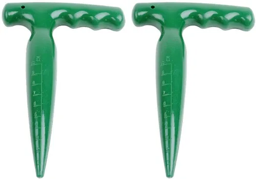 BESPORTBLE Dispensador de sembradoras de plástico y jardín para bulbos para siembra de suministros de mano, excavadora Hold Dibber Planter Widger