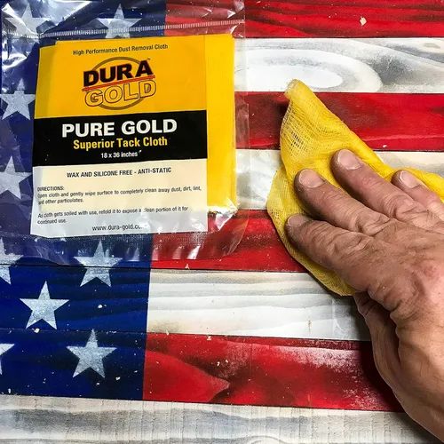 Miniatura 6 de Dura-Gold - Paño de tachuela superior de oro puro (paquete de 12), carpintería, pintura automotriz, pintura de autocuerpo, paños para pintores
