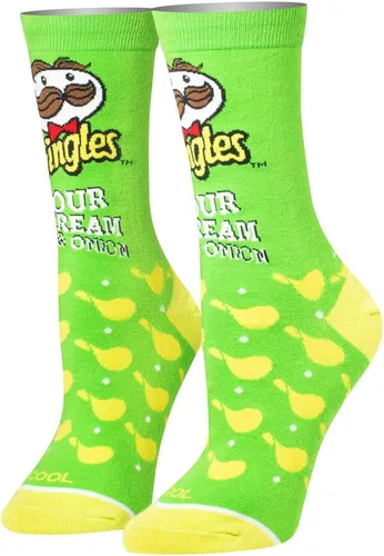 Miniatura 2 de Cool Socks Novelty Crew Dress Sock, Women's, Food, Snacks & Chips, Funny Cute