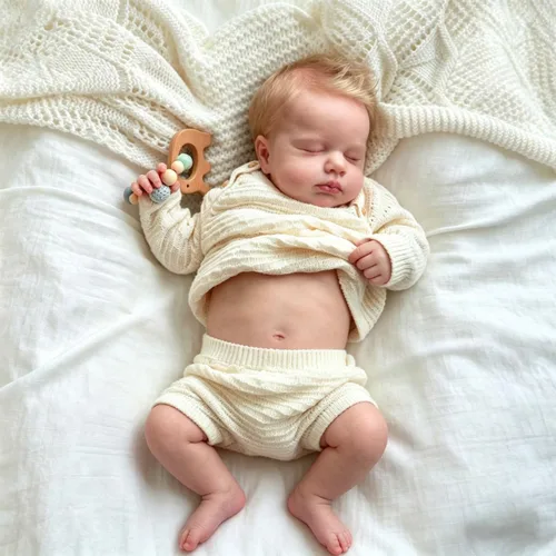 Miniatura 4 de Anano Muñecas Reborn de silicona de cuerpo completo para niño de 20 pulgadas, muñeca de bebé realista de silicona suave, tamaño real, bebés recién