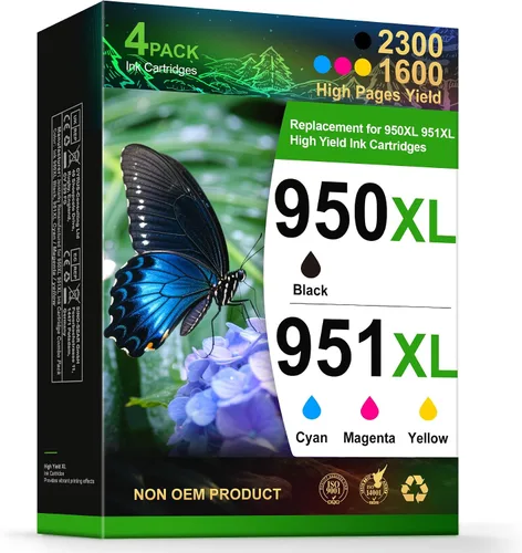 Paquete combinado de cartuchos de tinta 950XL 951XL de repuesto para HP 950 951 / 950XL 951XL, compatible con HP OfficeJet Pro 8600 8610 8620 8630