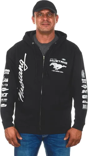 Miniatura 2 de Jh Design - Sudaderas con capucha Ford Mustang para hombre en 5 estilos y cremallera completa