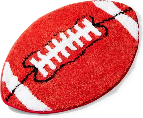 Miniatura 9 de Funtery - Alfombra de fútbol para decoración de habitación de niños, 32 x 20 pulgadas, antideslizante, absorbente, deportiva, suave, alfombra