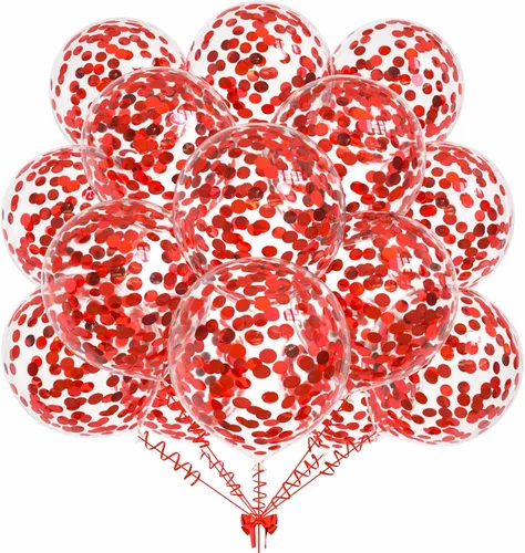 Miniatura 5 de 50 globos de confeti de papel de aluminio verde aguacate, globos de látex de 12 pulgadas con confeti verde aguacate en el interior para cumpleaños
