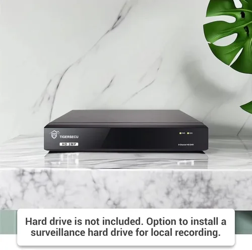 Miniatura 7 de TIGERSECU Grabador de seguridad DVR híbrido 4 en 1 de 8 canales Super HD 1080P sin disco duro, para cámaras TVI/AHD/CVI/analógicas de 2MP