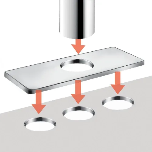 Miniatura 6 de hansgrohe Metris Modern 31083821 - Grifo de lavabo de baño de alta calidad, fácil de instalar, 2 manijas, 1 5 pulgadas de alto, níquel cepillado