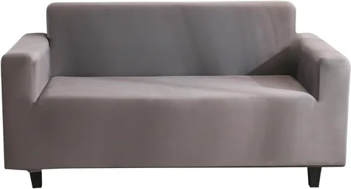 Miniatura 9 de Fundas de sofá de color liso, funda elástica para sofá, protector universal de muebles, suave, lavable, con parte inferior elástica, fundas de sofá