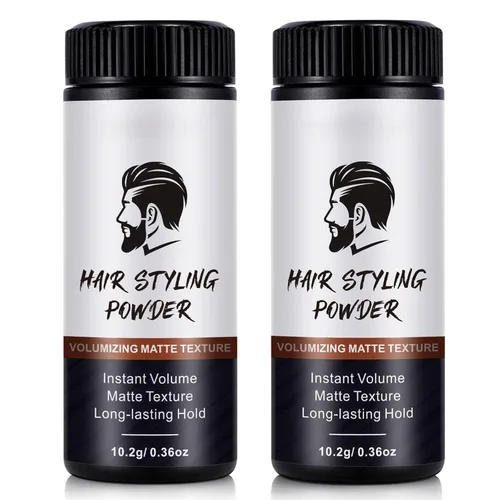 Miniatura 8 de ISUNRISE Polvo para peinar el cabello para hombres, polvo de textura, fácil de aplicar, peinado mate natural, texturizante y voluminizador, juego