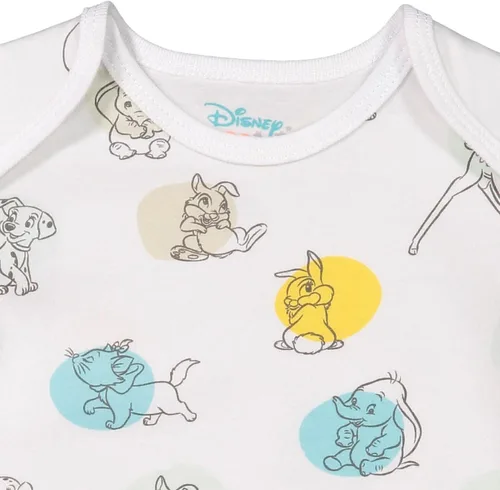 Miniatura 7 de Disney Body unisex de algodón elástico orgánico de manga corta para bebé (paquete de 3)