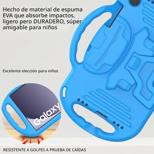 Miniatura 4 de LTROP Funda para Samsung Galaxy Tab A11 Plus 2025 / A9 Plus 2023 de 11 pulgadas con asa de correa para el hombro y soporte, funda a prueba de golpes