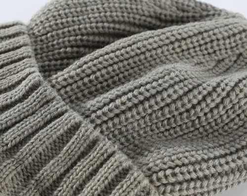 Miniatura 4 de Home Prefer - Gorro de punto grueso de invierno con visera para hombre