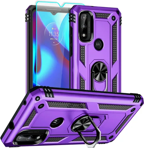 Miniatura 7 de Funda para Moto G Pure, Moto G Power 2022 con protector de pantalla HD, [grado militar de 16 pies probada en caídas], anillo protector a prueba