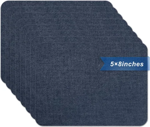 Miniatura 27 de Azobur Parches termoadhesivos de tela de nailon de 2.4 x 60 pulgadas, cinta adhesiva tenaz resistente al agua, parche para planchar para tienda