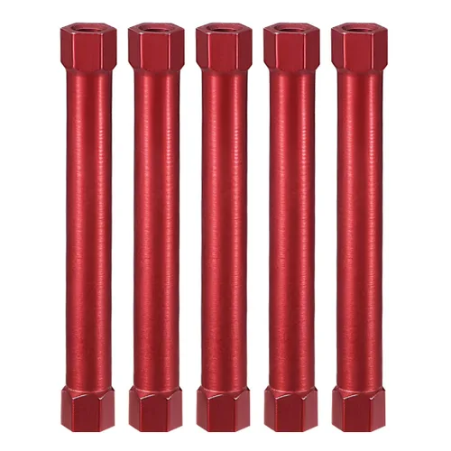 Miniatura 9 de uxcell Columna espaciadora de separación de aluminio hexagonal M3x55mm, para avión RC, FPV Quadcopter, CNC, negro, 5pcs