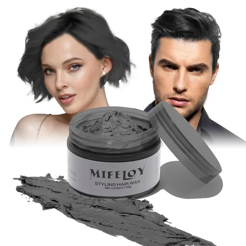 Miniatura 9 de Spray Temporal de Color Verde para Cabello Cera 4.23 onzas, tinte en crema para peinado natural instantáneo, barro de coloración desechable