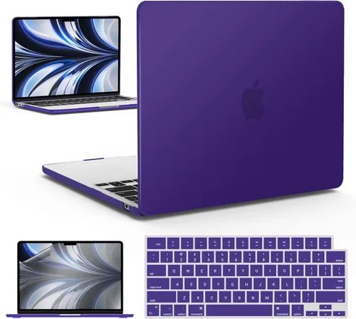 Miniatura 20 de IBENZER Funda para MacBook Air de 13 pulgadas 2026 2025 2024 2023 2022 M4 A3240 M3 A3113 M2 A2681, funda rígida con cubierta de teclado ScreenFilm