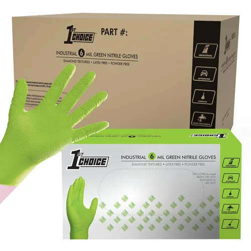 Miniatura 14 de 1st Choice Guantes de mecánico de 6 mil, guantes de nitrilo desechables sin látex, caja grande de 100 guantes desechables de nitrilo naranja