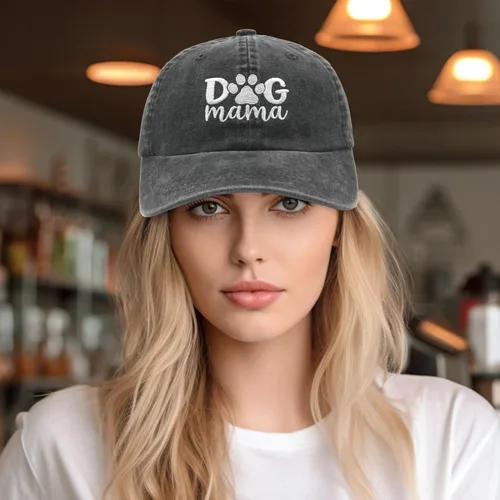 Miniatura 2 de Waldeal Sombrero de perro para mujer, ajustable, bordado, gorra de béisbol para mamá