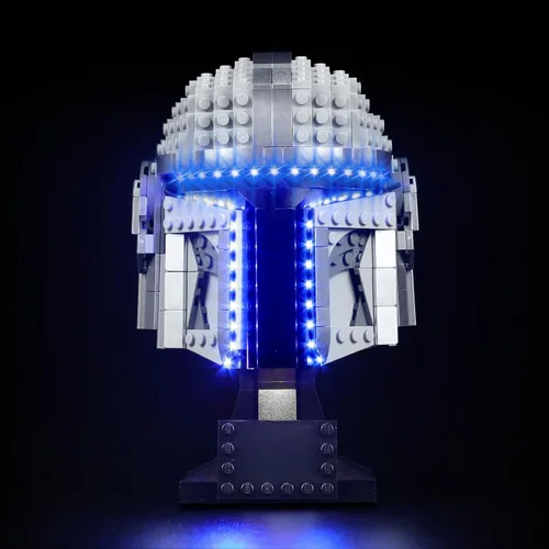 Miniatura 10 de VONADO Kit de luces LED compatible con el set de casco Lego Captain Rex 75349, iluminación DIY compatible con el casco Lego 75349 (sin modelo)