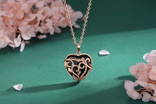Miniatura 3 de MAIBAOTA Collar de punto de cristal curativo envuelto en flores, collares con dije de piedra de cristal natural, joyería de cuarzo reiki para mujer