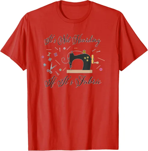 Miniatura 91 de It's Not Hoarding If Its - Camiseta de costura para acolchado, Blanco, S