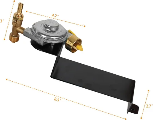 Miniatura 3 de Weber Serie Q2000/2200 Reemplazo del regulador de válvula de parrilla de gas - Regulador para piezas de parrilla Weber (64865)