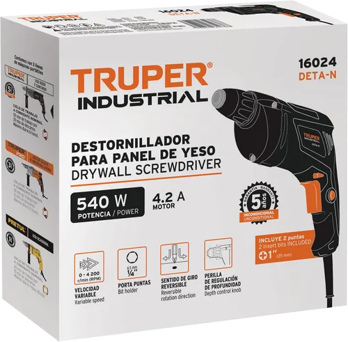 Miniatura 4 de Destornillador para paneles de yeso, industrial, 540 W