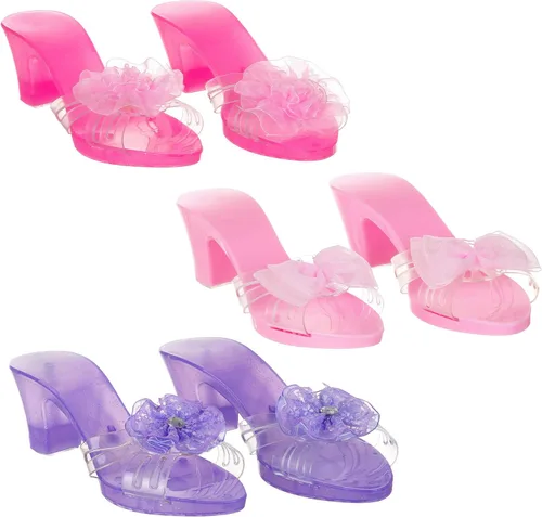 Miniatura 2 de 3 Pack Dress Up Kids Royalty Heels - Pretend Play High Heels for Kids, Princess Play Dress Shoes - Toddler Size 7-10