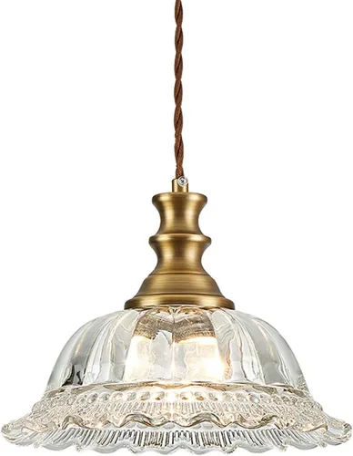 HDDFL Lámparas Colgantes de Vidrio Modernas Accesorios de Iluminación Colgante Lámpara Colgante Acabado Cepillado Accesorio de Luz Colgante para