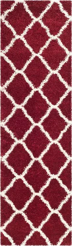 Miniatura 33 de SAFAVIEH Hudson Shag Collection - Alfombra extragrande de 11 x 15 pies, diseño de enrejado, no desprende pelusa y de fácil cuidado, 2 pulgadas