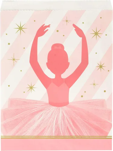 Miniatura 5 de Creative Converting Twinkle Toes 8 invitaciones para fiestas Rosa