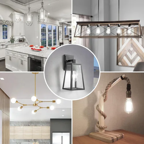 Miniatura 7 de Paquete de 4 bombillas LED Edison vintage ST64 de 8 W, equivalente a 100 W, 1400 lúmenes, luz blanca diurna de 5000 K, bombillas de filamento LED