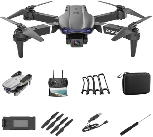 Drones sin escobillas con cámara para adultos 4K, Fotografía aérea de alta definición Evitación de obstáculos Cuatro aviones Posicionamiento de