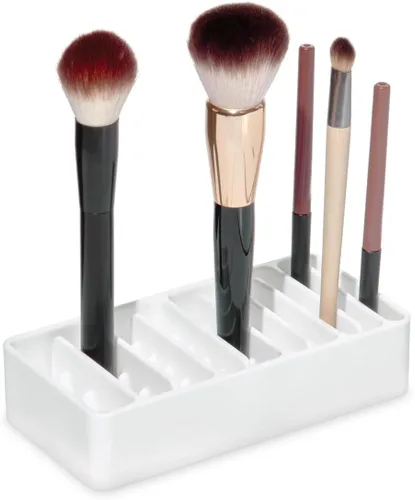 Miniatura 12 de iDesign The Sarah Tanno Collection - Paleta de maquillaje de silicona y organizador de cosméticos, color blanco