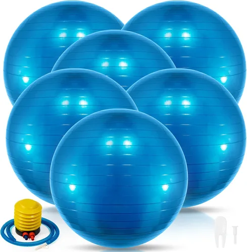 Miniatura 7 de Jexine Pelota de yoga, pelota de ejercicio de PVC, estabilidad, equilibrio, silla de bola de yoga, bomba rápida para entrenamiento físico, embarazo