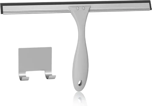 Miniatura 9 de AmazerBath Escobilla para puerta de cristal de ducha, escobilla de ducha para puertas de cristal, escobilla multiusos con gancho para puertas