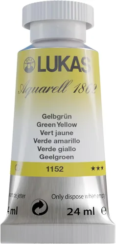 Miniatura 53 de Lukas 1862 Aquarell Artists' - Tubos de acuarela para artistas, color cian (primario), 0.8 fl oz, pintura de acuarela vibrante de grado profesional