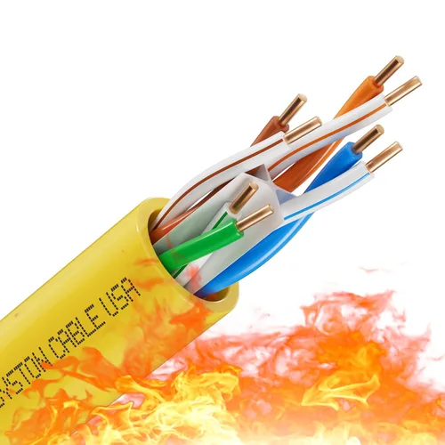 Miniatura 15 de Syston Cable Technology Cable de Internet Ethernet Cat6e – 10 pies, 600 MHz 23AWG de alambre de cobre sólido desnudo apto