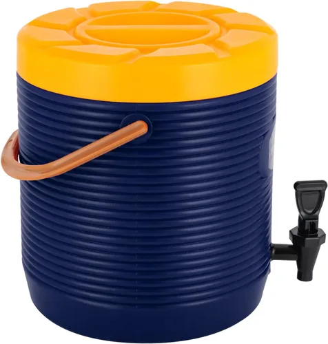 Miniatura 6 de Dispensador aislado de bebidas de acero inoxidable de 13 litros/3.4 galones, dispensador de bebidas frías y calientes con mango y grifo, dispensador